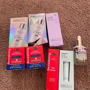 Lot of beauty items.